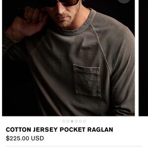 James Perse Cotton Jersey Raglan LongSleeve Shirt (BNWT) XXL/5